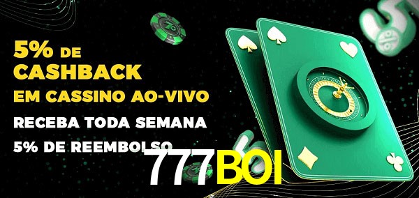Promoções do cassino ao Vivo 777BOI